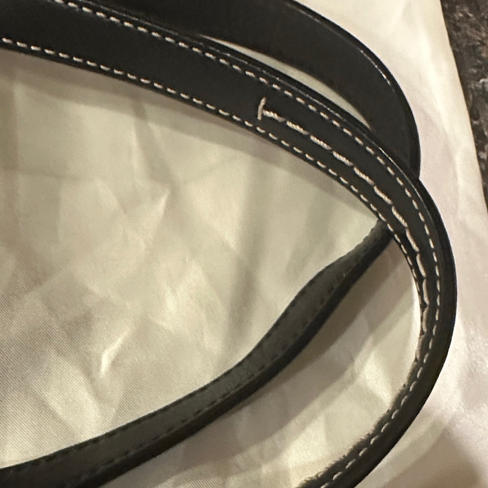 Coach Black Leather Tote with White Contrast Stitching F13098 - Picture 14 of 14